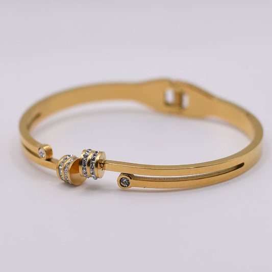 18k gold plated Stainless Steel Cuff Bangle