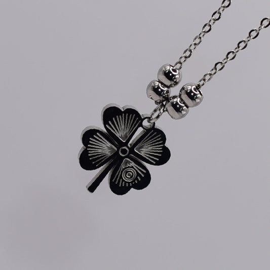 Four-Leaf Clover Titanium Steel Necklace