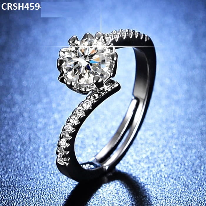 Moissanite Ring VVS1 Lab Diamond Adjustable Ring2