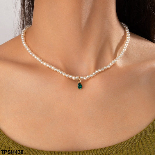 Pearl Beads Choker Clavicle Chain Necklace2