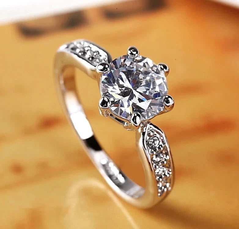 Zircon Engagement Imported Adjustable Rings