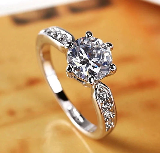 Zircon Engagement Imported Adjustable Rings