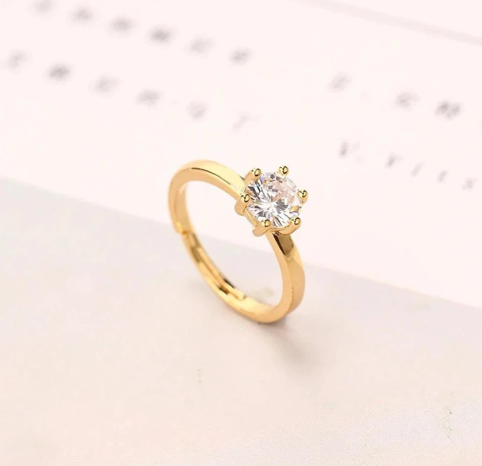 Stainless Steel Zircon Rings for Women Bridal