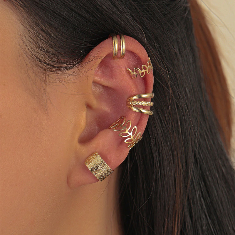 Gold-Color-Leaves-Clip-Ear-cuff