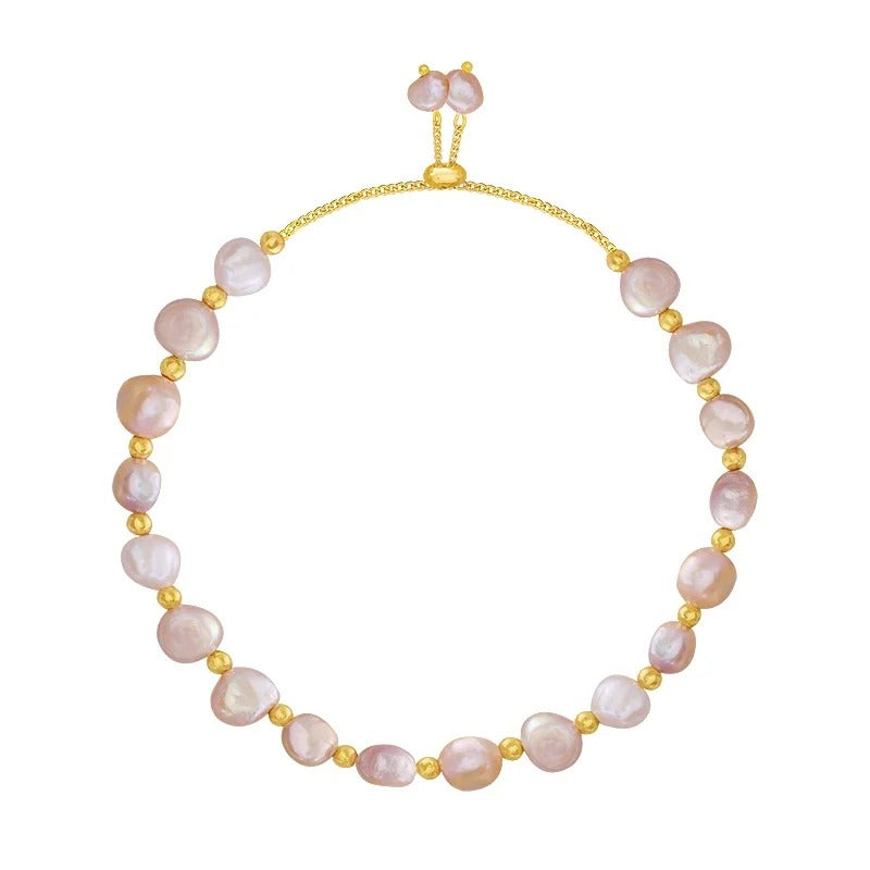 Irregular Imitation Beads Pearl Bracelet8