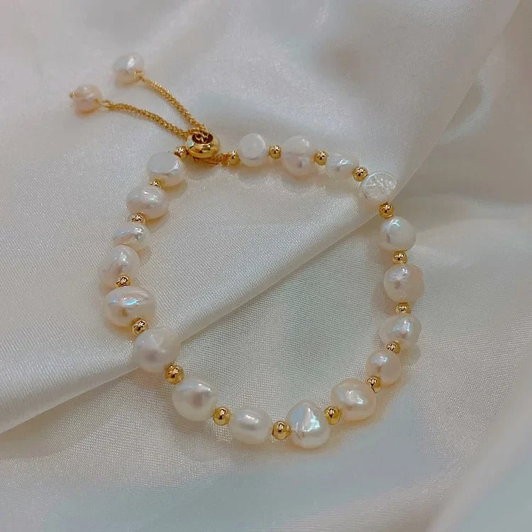 Irregular Imitation Beads Pearl Bracelet